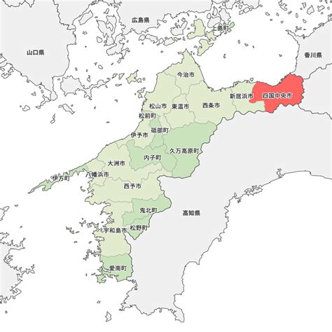 四国中央市 地図